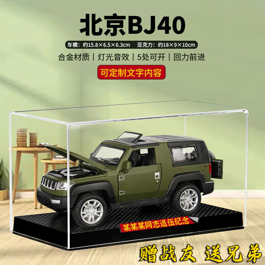 退伍军人纪念品送战友老兵退伍礼物退役留念礼品汽车摆件模型定制 东风猛士13处可开