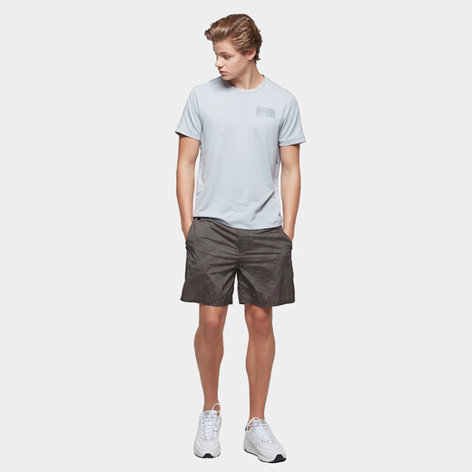 Fièvre de particules de particules de particules Sports Shorts printemps et d'été pour hommes et confortable Fitness Fitness Shorts décontractés 12350 Brown L