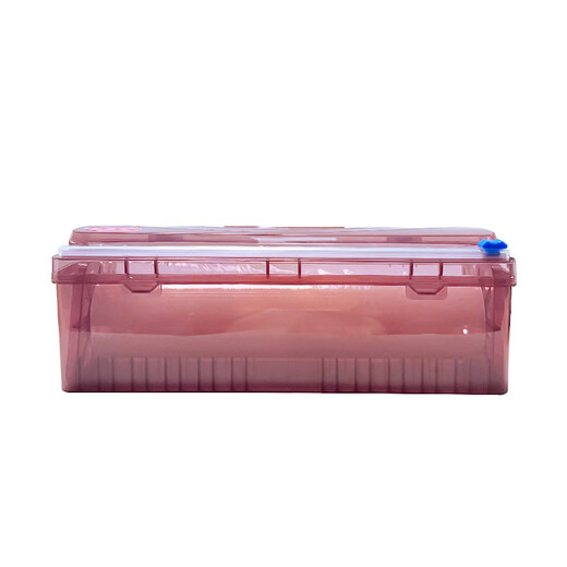 Red cherry cling film cutter food grade PE kitchen household set large roll special box cover commercial high temperature resistant tear-free edible 30cmx300m cling film