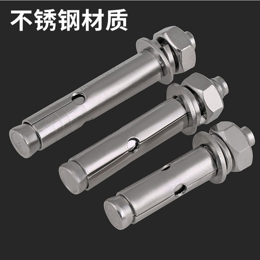 Bairuite (bairuite) 304 stainless steel expansion screw pull explosion screw 316 lengthened expansion bolt lifting explosion expansion pipe screw M8*80 2 pieces 304