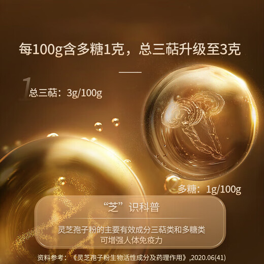 President Beijing Tongrentang Ganoderma lucidum spore powder capsules give gifts to enhance immunity and elders to parents Six bottles (180 days)