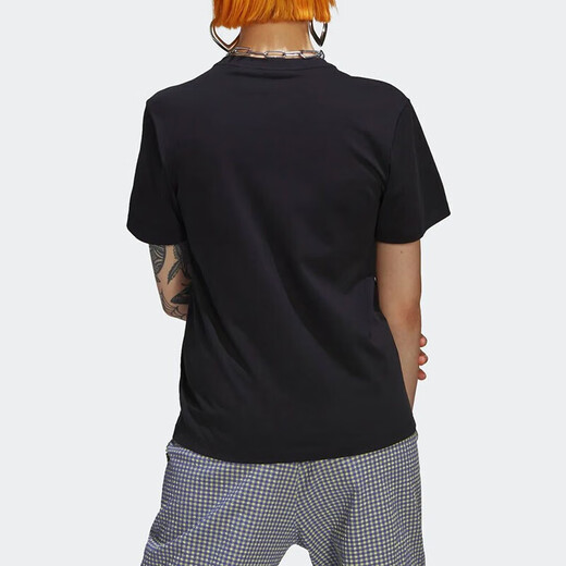 
Adidas (adidas) Clover Short Sleeve T-shirt Women's 2025 Summer New Sports Running Training Casual Comfortable Round Neck Top Set HB9435 Black L