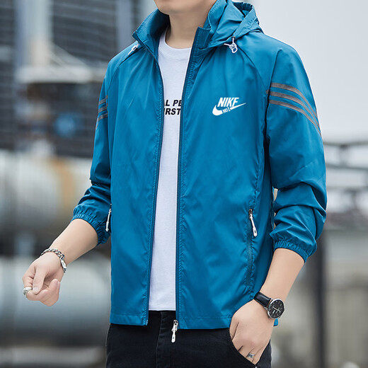 Sun protection clothing men's summer thin coat lightweight new breathable anti-UV ice silk fishing sun protection clothing men's quick-drying light gray thin XL