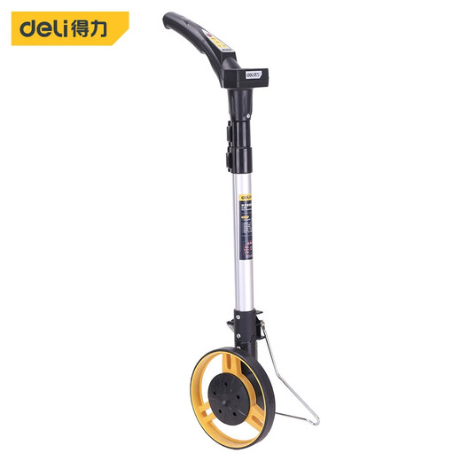 Deli -Reichweite Messradrollen RangeFinder Handschubstierlänger Elektronische Digitalanzeige Hochgenauiges mechanisches Drucklineer Outdoor -Messwerkzeug kleiner Rad Digitalanzeige DL9713