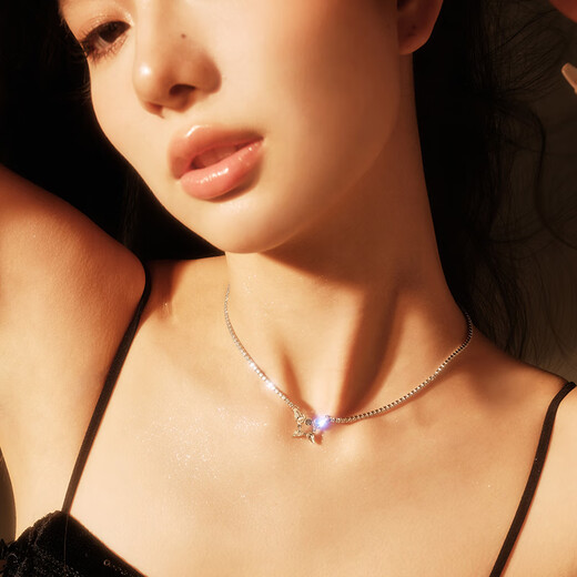 Abyb charming gift box, heart-pounding butterfly necklace, light luxury clavicle chain, niche design, high-end zircon jewelry chain, heart-pounding exclusive gift box