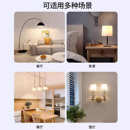 FSL Foshan Lighting LED Bulb Super Bright High Color Rendering Energy-Saving Bulb Lighting Source E14 Small Screw 3W White Light 6500K