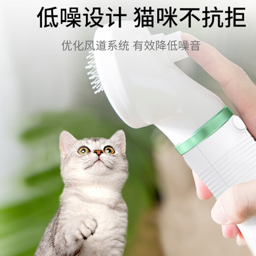 Zigman pet hair dryer comb, cat and dog bathing, small, medium and large dog bathing, blowing water, hair drying and combing all-in-one pet hair drying comb 300W (green)*