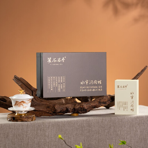 溪谷留香 真脉系列水帘洞肉桂武夷岩茶醇厚岩韵乌龙茶礼盒装 水帘洞肉桂 100g*1盒