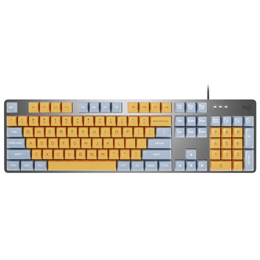 
Logitech K845 wired mechanical keyboard game e-sports wired keyboard computer office keyboard personalized custom keycap version [order to get keycap] blue orange blue axis