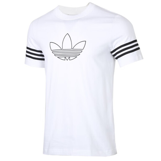 Adidas New Clover Herren T-Shirt Summer Sportswear Modetrend entspannter lässiger, bequemer atmungsaktives FM3894 bequem und locker XL