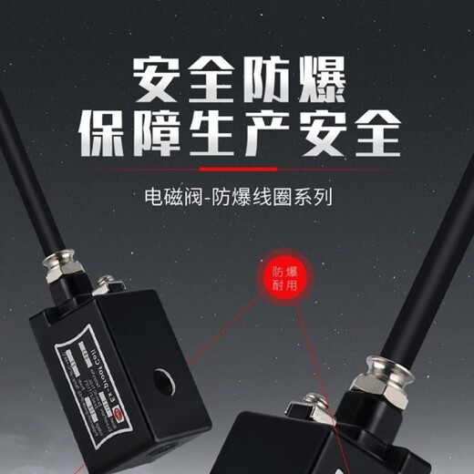 定制适用电磁阀 线圈 电磁阀 AC220V DC24V 防水线圈 EX1421孔14m220V
