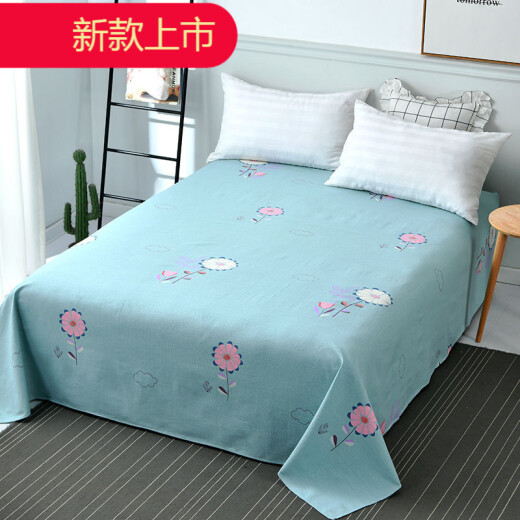 Hengyuanxiang flagship official store same style pure cotton old coarse cloth sheet single piece pure cotton thickened cotton and linen canvas mat student dormitory single 1.2m sunny day 1.0m bed for 150*230cm