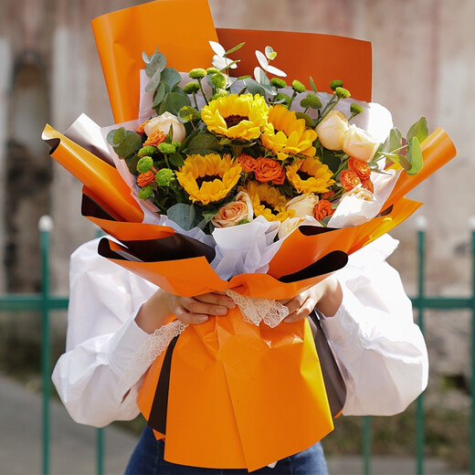 Eswina Flower Express Sunflower Mixed and Matched Bouquets Birthday Gifts Nationwide Delivery Sunflower European Style Bouquets