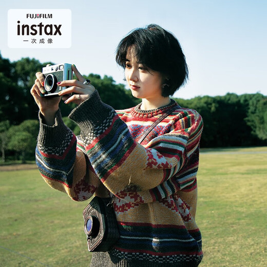 Fuji (FUJIFILM) Polaroid mini EVO/wideevo MiniLiplay one-time imaging camera photo paper printing birthday gift Polaroid EVO black (ready in stock) official standard