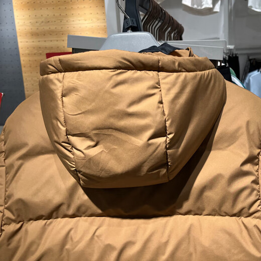 Adidas down veste masculine 2025 hiver nouveauwear sportswear chaude décontractée veste à capuche confortable jv6187 jv6189 désert brun l