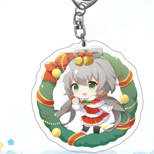 橙芯乐园洛天依玩偶挂件 创意动漫可爱钥匙扣挂件生日礼物送朋友同学 洛天依B4855 5cm