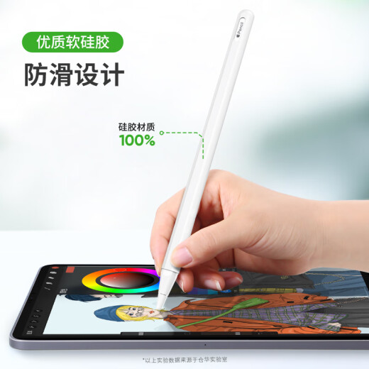 CangHua is suitable for Apple stylus Applepencil 2 generation pen cover second generation pencil tip cap silicone protective pen cover anti-slip and anti-fall supports iPad magnetic charging white