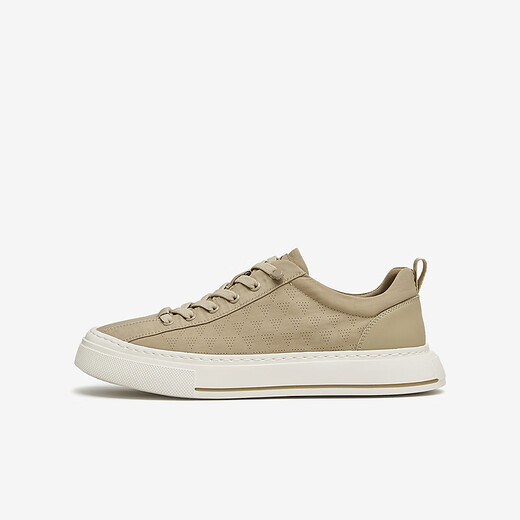 TATA casual canvas shoes for men's breathable heightened shoes for men's shoes for men's summer new TEP01BM4 apricot color 38