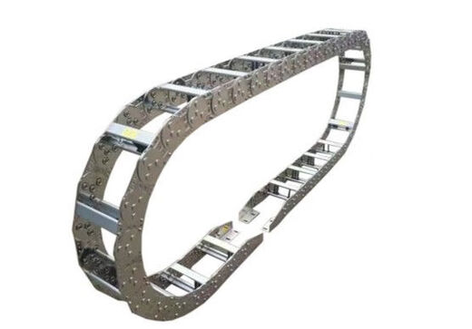 Engineering machinery steel threading drag chain stainless steel drag chain steel engineering tank chain steel aluminum drag chain metal drag chain customization