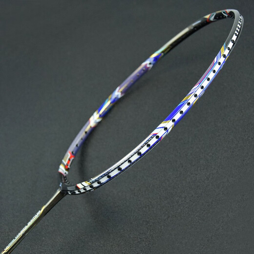 Ronning professional badminton racket single shot full carbon 4U male ultra-light 5U female offensive type PS9900 PS9900 blue coffee (with gifts