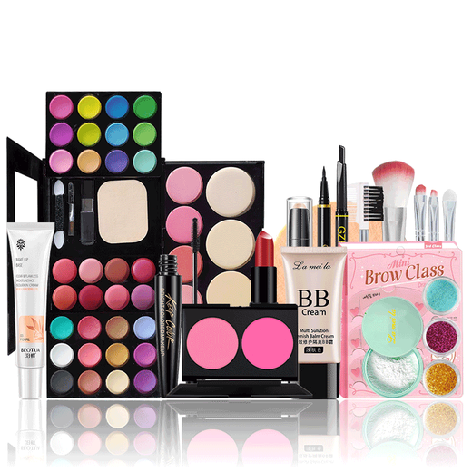 Eyeshadow Palette Glitter Powder Sequin Student Performance Stage Performance Makeup Palette Princess Makeup Beads Glossy Makeup Palette Combination Set Stage Makeup (10-piece Set)