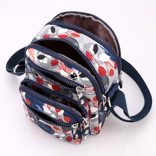 Maga diesjährige beliebte kleine Tasche für Frauen 2021 Neue Mode gedruckte Frauen kleiner Rucksack vielseitiger einschulterer Crossbody-Tasche Nylon Casual Small Square Bag Color Dots