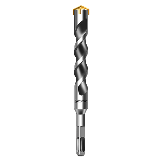TIANGONG cross impact drill bit high hardness electric hammer for concrete hand electric drill drill tip steel bar universal drilling drill bit 6x110 round shank
