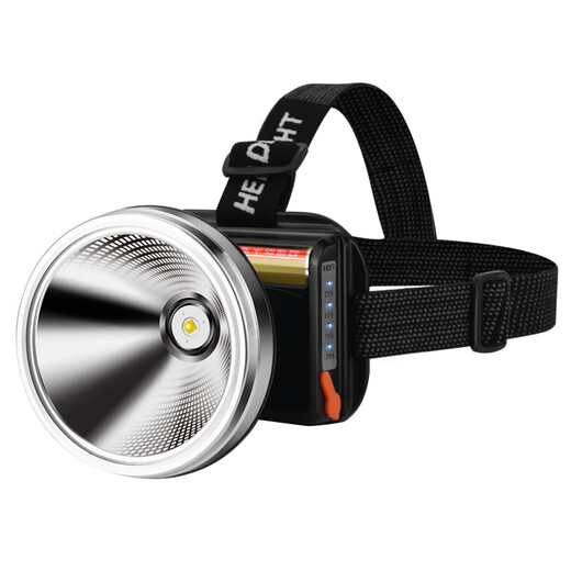 
General Guangming, strong bald headlights can be recharged, super bright long-range headlights, headlights, mine lamps, 9923-white light, 9923-white light, with charger-power display