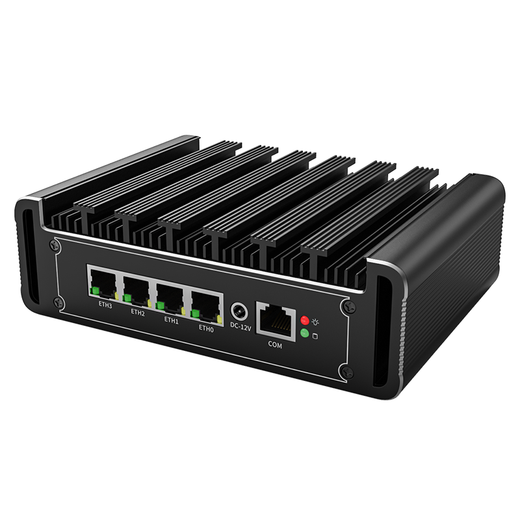 BICONTROL N5105 Puerto de red Quad Gigabit Router suave Soft N4000 Mini Computadora Host Máquina de control industrial integrada Tarjeta de red Silent I226 J4125 Módulo 4G Módulo Ros G30-N6210 Tarjeta de red cuádruple M.2 Estado sólido 4G Memoria 16G Estado sólido