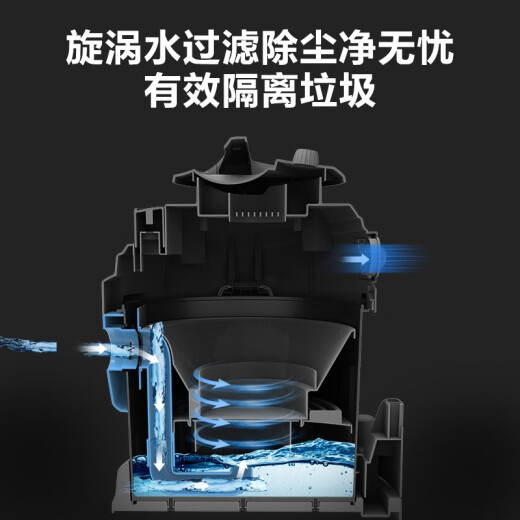 海尔（Haier） 吸尘器 家用装修美缝 水过滤吸尘不漏灰 大功率大吸力大容量干湿吹三用桶式吸尘器HC-T5155Bplus 【水过滤款】