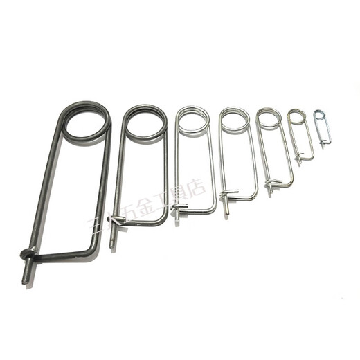 Gongtu pin snap spring pin spring pin pin pin safety pin insurance pin rectangular pin lock pin M2M3M4M5M6 3*55*30 (10 pieces)