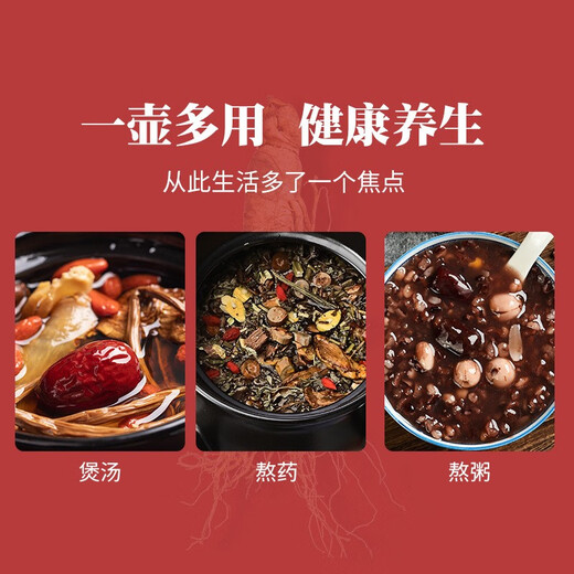 Quanpinwu Decocting Medicinal Casserole to Boil Traditional Chinese Medicine Jar Open Fire Ceramic Medicinal Pot to Decoct Medicine Pot Chinese Medicine Pot to Boil Medicinal Casserole Chinese Medicine Pot to Boil Medicine Jar 3.1L Suitable for about 400g of medicinal materials 3100ml