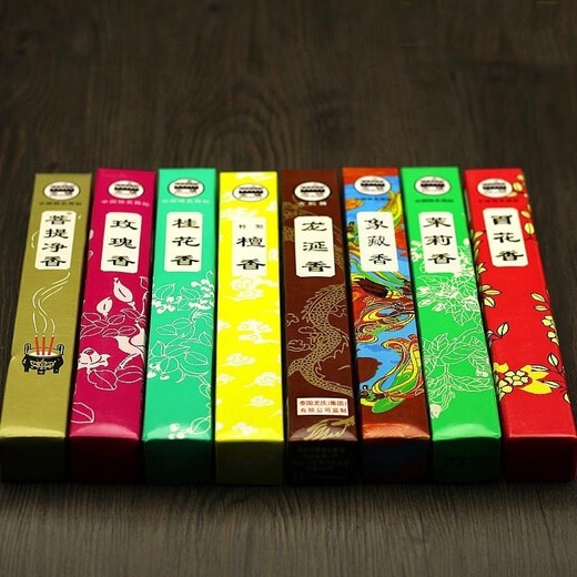 Gucheng Gucheng Fragrance Industry single-strand sandalwood incense floral rose jasmine incense hundred flowers ambergris osmanthus fragrance purifies the air single-strand sandalwood