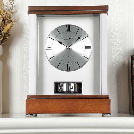 赫姆勒时钟（Hermle Clocks）欧式现代座钟客厅实木报时摆件低音低噪台式坐钟 QT003-110003