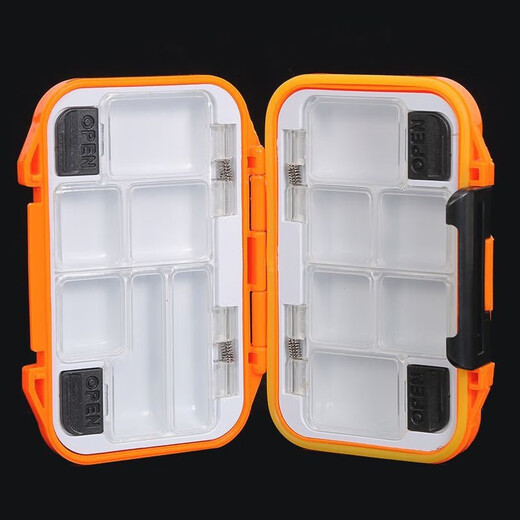 Haiyi Duo Lua Box Portable Waterproof Fishing Gear Accessories Box Multi-functional False Bait Lead Skin Fish Hook Space Bean Eight-Character Ring Storage Box Lua Box [Small size 11.5*6.5*3]