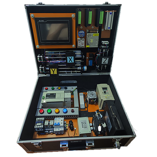 Mitsubishi PLC learning chassis FX3U test box programming teaching training automation controller PLC learning set video course teacher guidance 23-axis stepper frequency servo original three