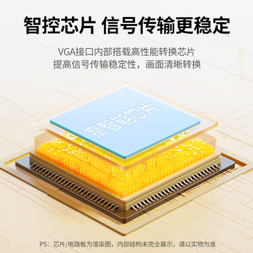 Greenlink HDMI to VGA cable HD video converter screen projection adapter suitable for TV box laptop computer connected to monitor projector cable 1 meter 15968