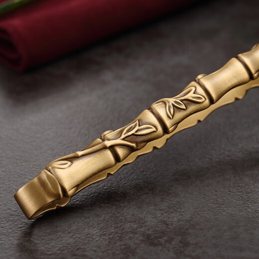 Jiutang tea clip pure brass tea cup clip tea clip tea tweezers kungfu tea set clip tea making tools accessories tea clip gold-Yi sample bamboo copper tea clip