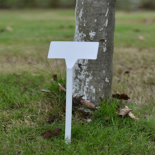 西普顿多种规格多种颜色塑料大号插地牌园艺标签园艺标识牌指示牌地插牌 面36cm白色10个