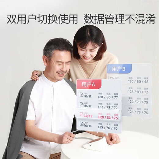 鱼跃（yuwell）医用级高精准电子血压计血压仪家用老人量高血压测量仪器臂式 【语音充电柔光款690CR】+7大智能提示+充电器