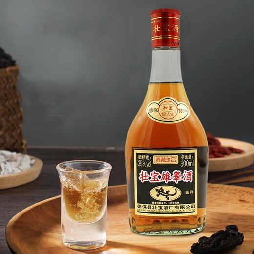 壮宝广西百色德保 僚人家壮宝雄睾酒配制酒露酒精品实惠装 35度 500mL 1瓶 1瓶装