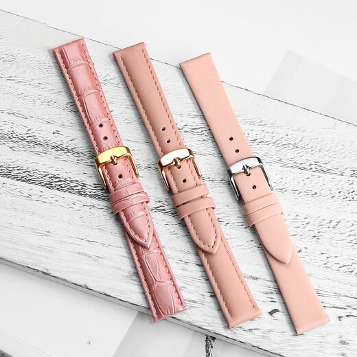 Zethydum adaptado a Casio LTP-1391 accesorios de tira de vaca para mujeres Pin de correa rosa para mujeres de moda