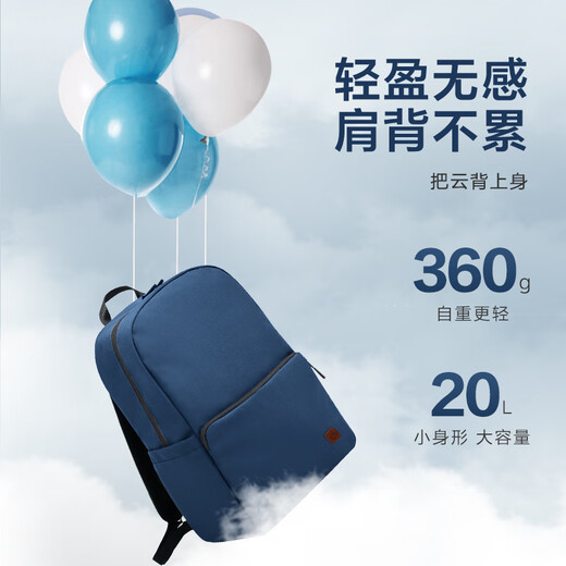 JD.com Leichtes Rucksack 20L Upgrade Version 2.0 Männer und Frauen Sport Travel Commuter Schoolbag Dunkelgrau