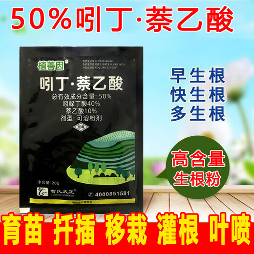 50% Indolebutyric Acid Naphthalene Acetic Acid Rooting Powder Transplanting Cuttings Rooting and Seedling Rooting Agent 100g