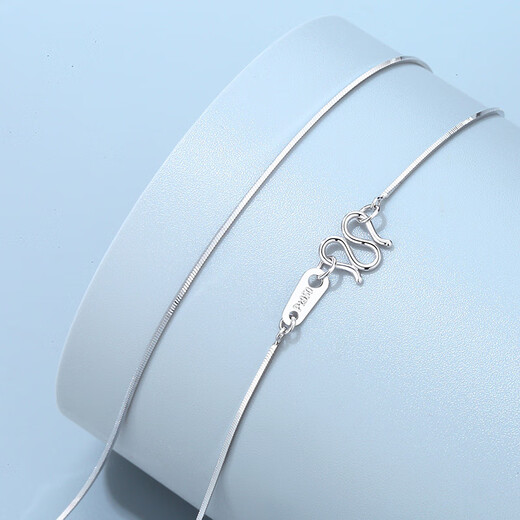 TTMIX platinum square snake bone necklace for women PT950 platinum chain light luxury niche clavicle neck necklace customized deposit change buckle, please contact customer service for details