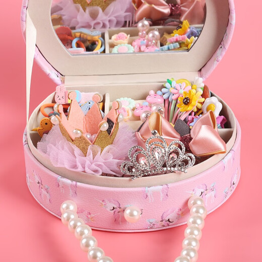 Ouyu children's hair accessories gift box birthday gift girl birthday girl hair accessories hairpin crown jewelry box B1356