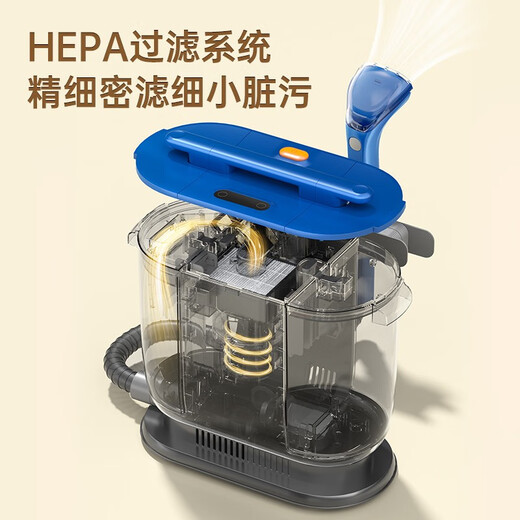 Merf household fabric cleaning machine, floor scrubber, mite removal vacuum cleaner, spray and suction integrated sofa, carpet, blanket, doll, curtain, mattress, multi-functional cleaning machine artifact, newly upgraded, high temperature dirt melting + electrolyzed water sterilization + mite removal head