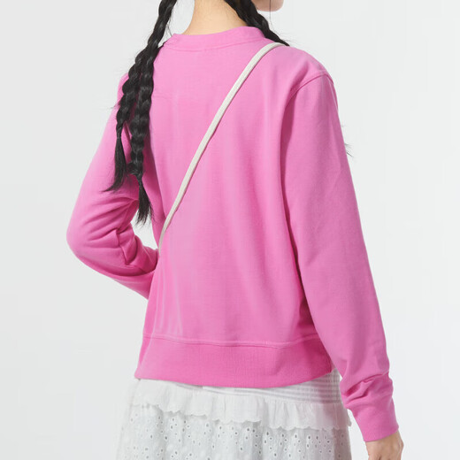 Nike Sweatshirt Frauen Herbst und Winter Neue Sportbekleidung gestrickt und samt warmer Windproof lässig losen Pullover FB5126-675 Pink M