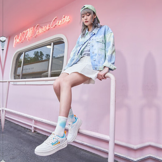 
361 Air Force No. 1 361 women's board shoes sneakers summer white shoes low top breathable board shoes casual shoes women's shoes feather white/current blue-6623 37