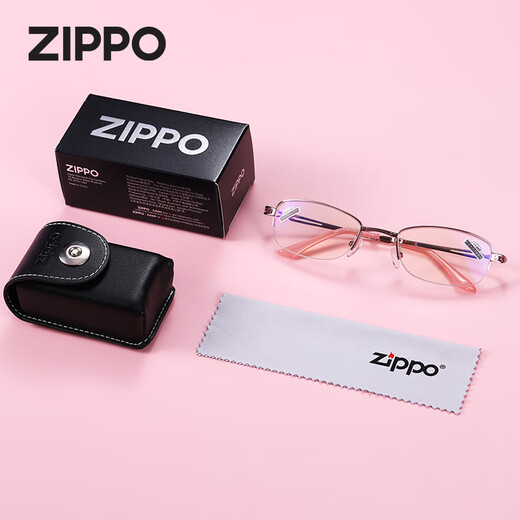 ZIPPO美国女式折叠便携老花镜时尚进口镜片高清防蓝光8106女眼镜 150度
